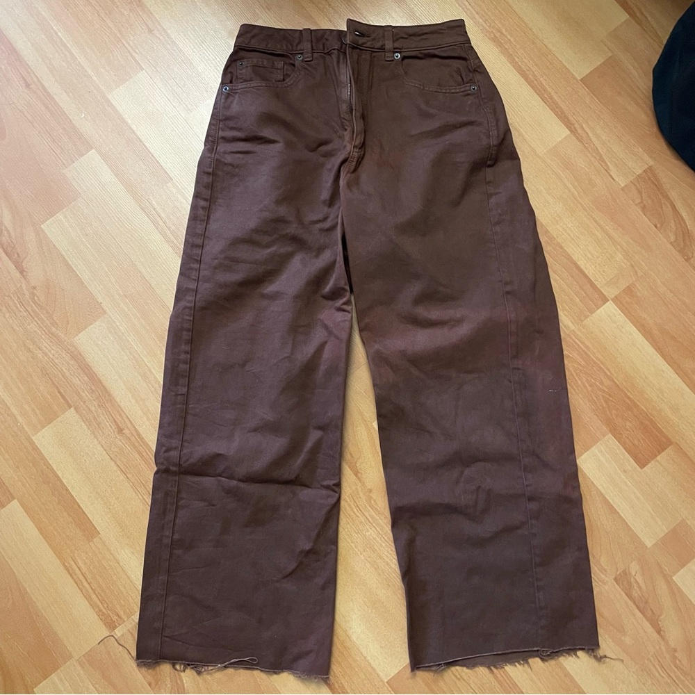 Garage brown wide leg jeans Size 26